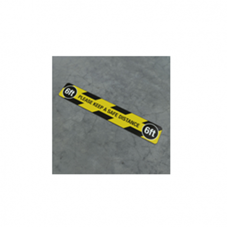 Please Keep A Safe Distance 6Ft Social Distancing Strip