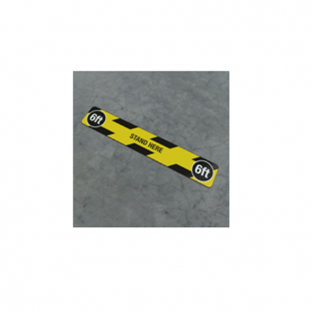 Stand Here 6Ft Social Distancing Strip