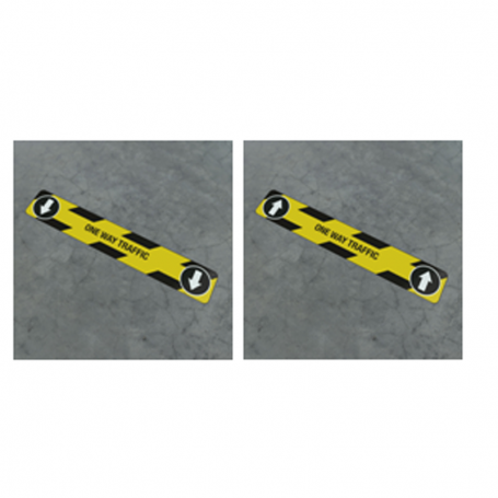 One Way Traffic down Social Distancing Strip