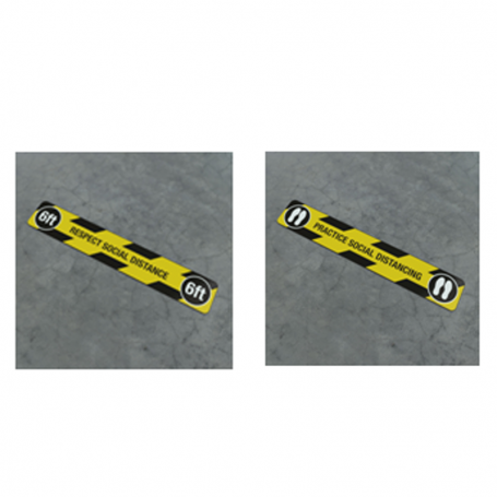 Respect Social Distance Social Distancing Strip