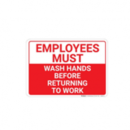 Employees Must Wash Hands Before Returning To Work