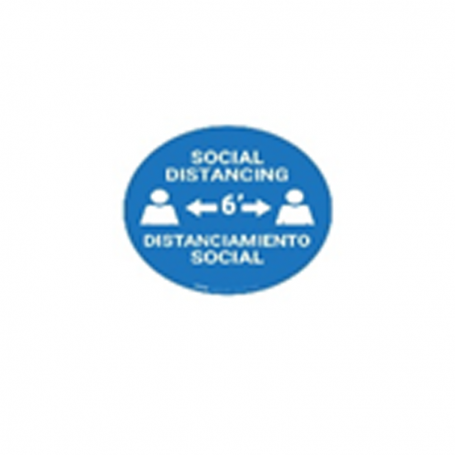 Social Distancing - Bilingual - Floor Sign