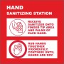 Hand Sanitizing Station How to Use Sanitizer Banner